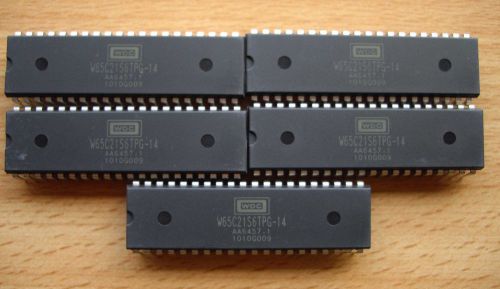 Western Design Center W65C21S6TPG-14 Microprocessor 8-Bit Qty 5 Rockwell / CMD
