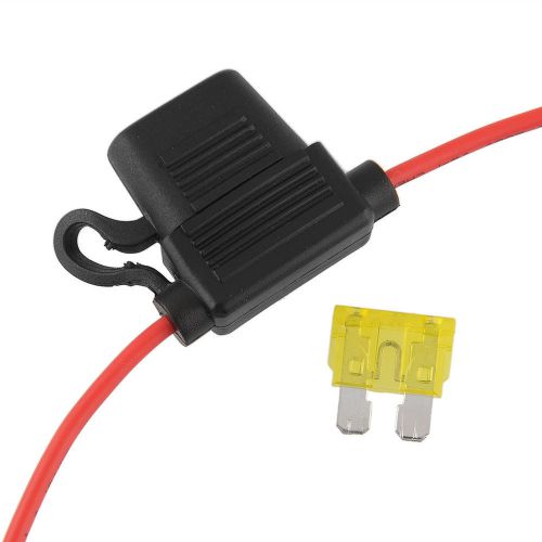 Mini blade fuse holder pre indicator 24v 30a amp atm waterproof in-line for sale