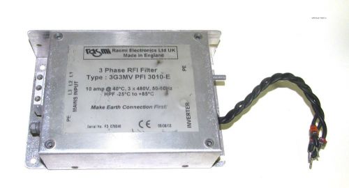 3G3MV PFI 3010-E — 3 Phase RFI filter by Rasmi Electronics. Used, price down!