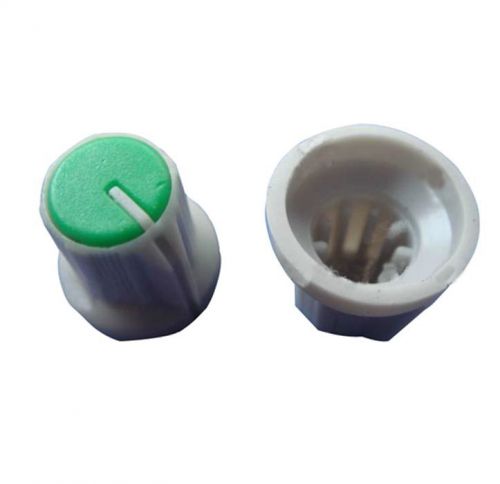 50 x potentiometer knob gray-green for 6mm shaft pots hot sale et for sale