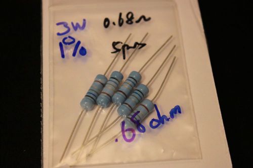 3w 1% carbon film .68 ohm resistors for sale