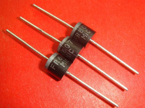 20pcs FR607 6A 1000V Fast Recovery Diodes new