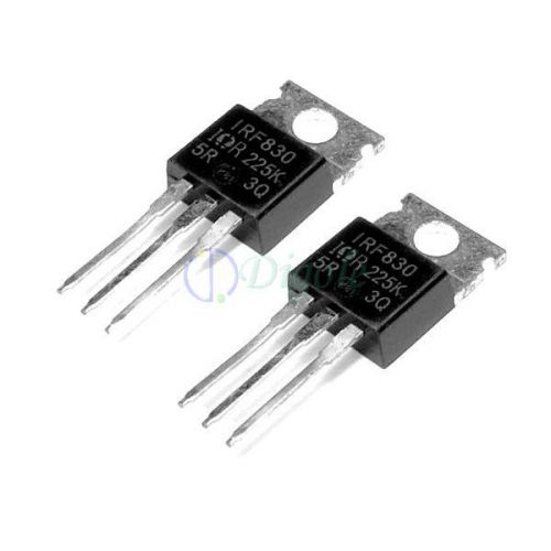 2 Pcs IRF830 Power MOSFET N-Channel 4.5A 500V TO-220