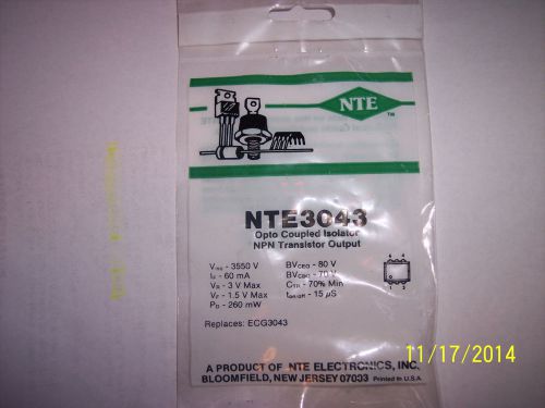 NEW OLD STOCK NTE3043 IC Optocoupler/Isolator