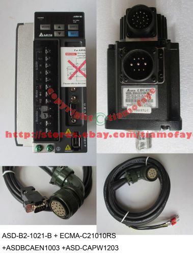 Delta 1kw b2 servo(drive+motor) asd-b2-1021-b+ecma-c21010rs+motor/encoder cable for sale
