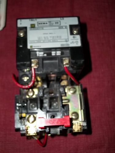 New in box square d starter contactor  class 8536 type s  nema size 00 for sale