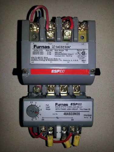 Furnas starter size 0 with solid state overload relay for sale