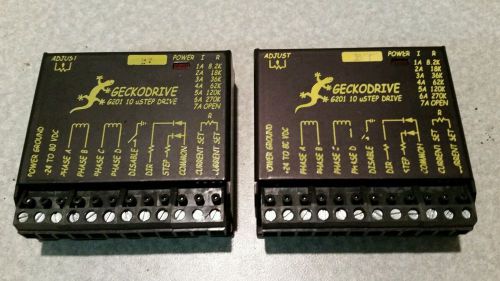 2x Used CNC Gecko G-201 Stepper Motor Drivers. Great for Arduino. Fast Shipping!
