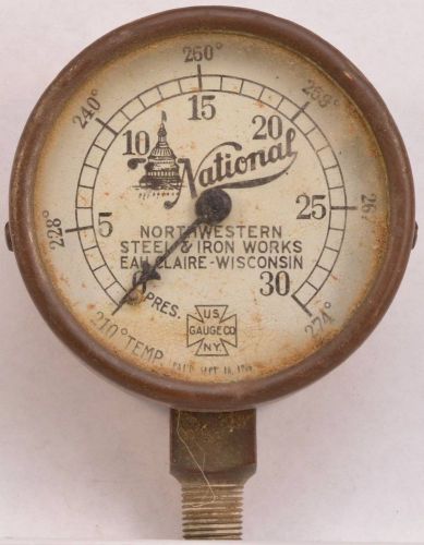 1906 us gauge co ny national northwestern steel iron works eau claire wi temp for sale