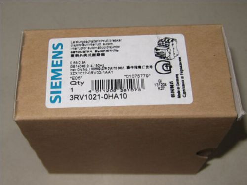 1PCS NEW Siemens motor protection circuit breaker 3RV1021-0HA10