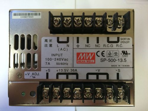 Mean well sp-500-13.5 ac/dc power supply single-out 13.5v 36a 486w 15-pin for sale