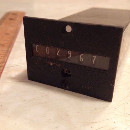 Vintage SODECO Geneva TCeZ6E 6-digit 2400-ohm analog counter Swiss
