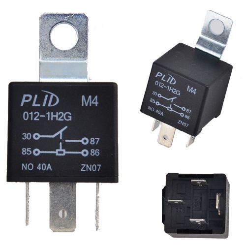 New 4 pin car 12v dc 30a/40a relay spdt automotive metal backrest relay #qil757 for sale
