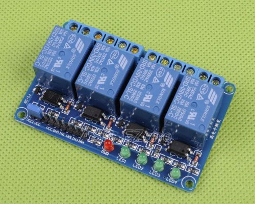 9V 4-Channel Relay Module with Optocoupler High Level Triger for Arduino