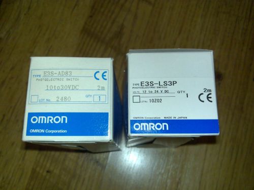 Omron E3S-LS3P, E3S-AD83 photo sensors