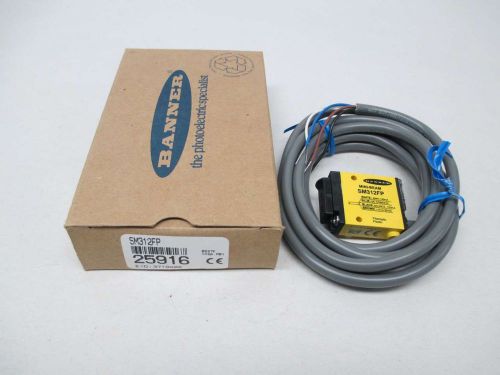 NEW BANNER SM312FP 25916 MINI-BEAM FIBER OPTIC SENSOR 10-30V-DC 150MA D355724