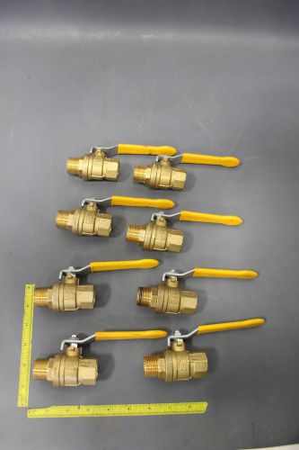 8 new rub 3/4&#034; brass ball valve 600cwp s92 cw617n 150wsp 5g fm 400wp(s10-4-100j) for sale