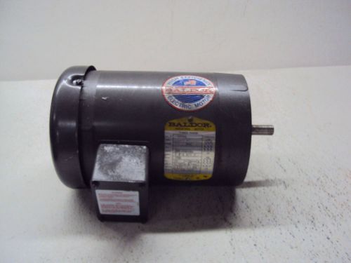 Baldor industrial motor 3 ph vm3546 fr 56c hp 1 v 208-230/460 rpm 1725 used for sale
