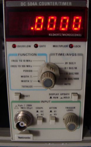 TEKTRONIX DC 504A COUNTER/TIMER PLUG IN!  DC540A ! CALIBRATED !