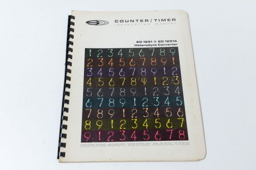 Systron Donner Counter Timer SD-1291 / 1291A Manual