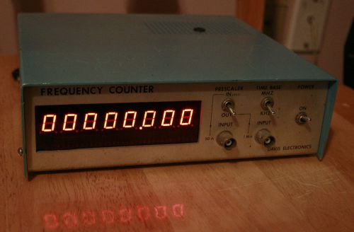 Davis Electronics Eight Digit Frequency Counter  Model CTR 2-500