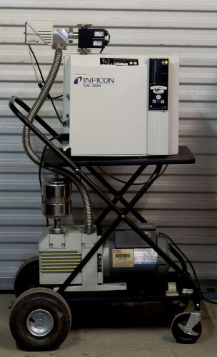 Leybold Inficon UL200 Helium Leak Detector Clean Partial Pump Cart