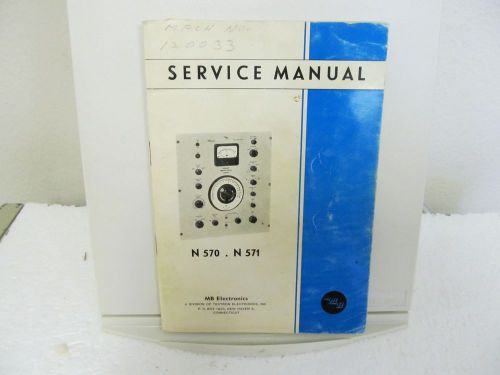 MB Electronics N570, N571 Automatic Vibration Exciter Control Service Manual