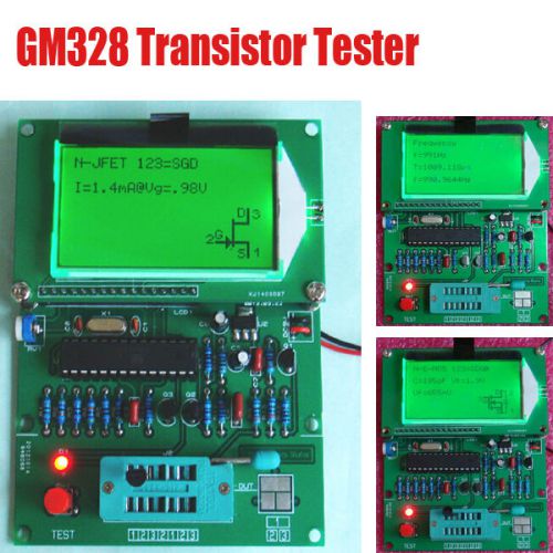 Gm328 lcd display transistor tester esr meter cymometer square wave generator for sale