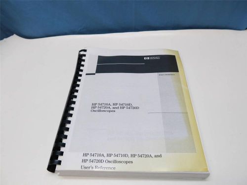 HP 54710A 54710D 54720A 54720D Oscilloscopes Users Reference Manual Hard Copy