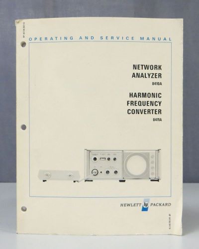 HP 8410A Network Analyzer 8411A Frequency Counter Operating &amp; Service Manual