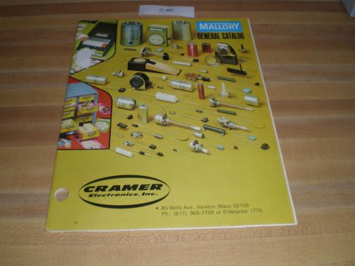 Vintage Mallory General Electronics Catalog
