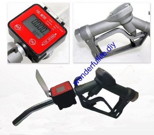 Fuel gasoline diesel petrol oil delivery gun nozzle elliptic gear flow meter for sale