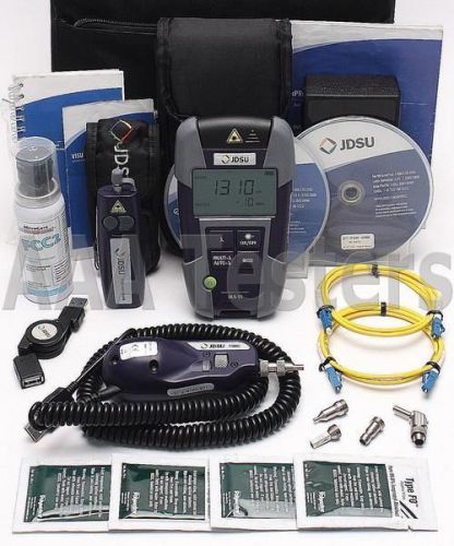 Jdsu ols-35 sm fiber source w/ p5000i usb fiberchek fiberscope &amp; ffl-050 vfl for sale