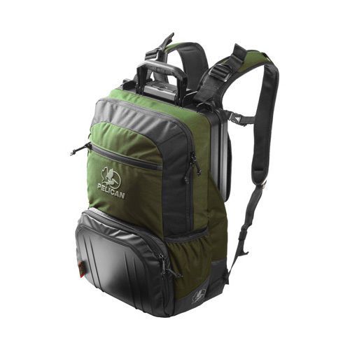 Pelican S140 Sport Elite Tablet Backpack w/ Watertight, Crushproof Case, Green