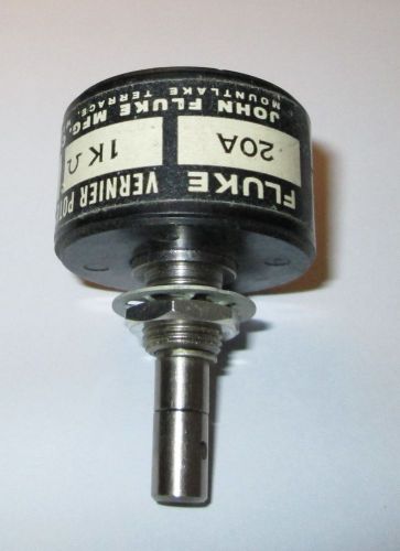 John fluke model 20a vernier potentiometer 1k ohm refurbished for sale