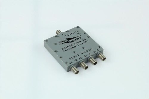 OMNI  SPECTRA RF POWER DIVIDER 8GHz - 12.4GHz 4 WAY SMA 2089-6404-00