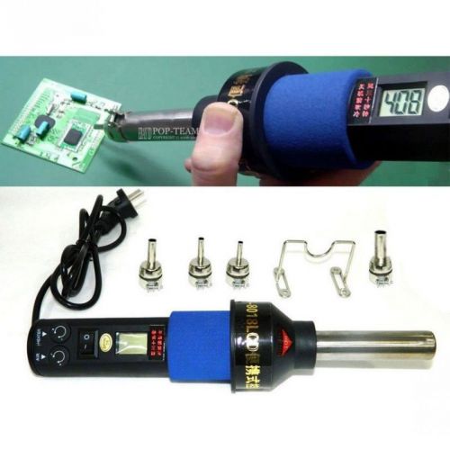 450°c 450w 220v lcd hot air gun portable soldering station ics smd for bga nozzle for sale