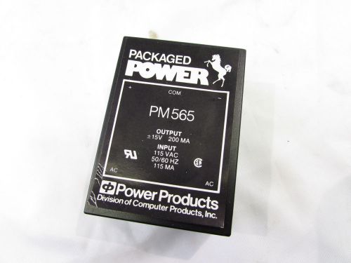POWER PRODUCTS PM565 POWER SUPPLY 115VAC 50/60HZ 115MA ***NNB***