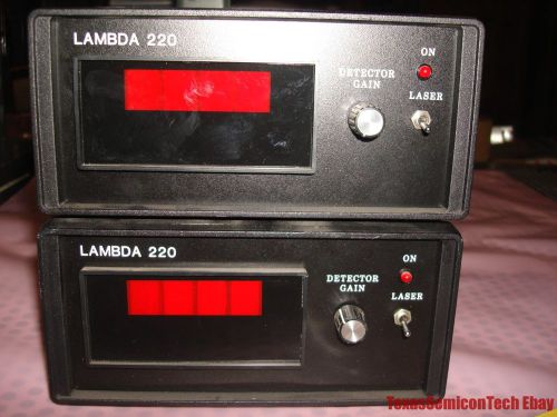 Lot of 2 - LAMBDA 220 Detector - L-220 - 115V / 1 Amp / 60Hz Working - Free Ship