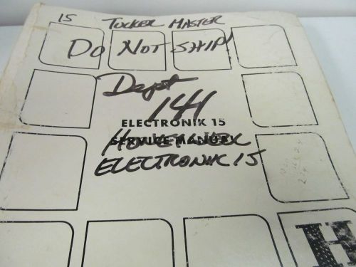 Honeywell Electronik 15 Strip Chart Chromatography Recorder (1 Lot of 8 Manuals