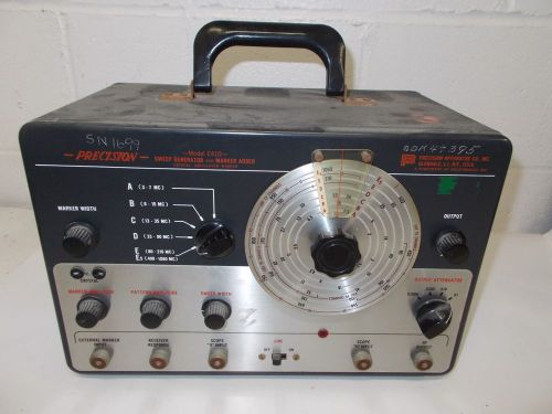 Vintage Precision Apparatus E410 Sweep Generator Marker Adder 3-1080 MHz