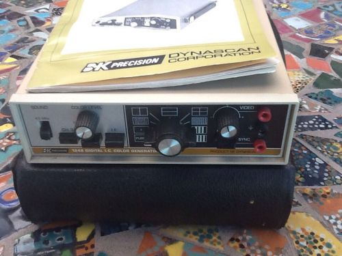 B&amp;K Precision 1248 Digital I.C. Color Generator w Rare Manual and Case Bundle