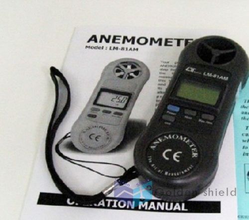 Lm-81am mini anemometer air meter/tester wind gauge anemograph lutron for sale