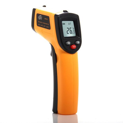 Non-contact handheld ir infrared temperature gun thermometer c/f laser point for sale