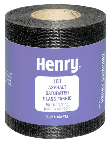 Henry he181197 6-in x 150-in black asphalt saturated glass fabric for sale