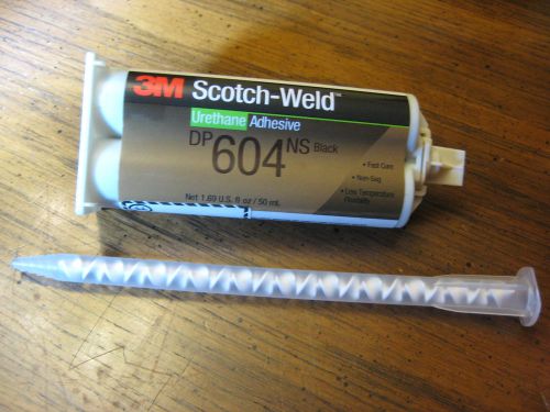 ONE NEW 3M SCOTCH-WELD EPOXY ADHESIVE DP-604 1.6 OZ WITH MIXING NOZZLE MSRP 40 $
