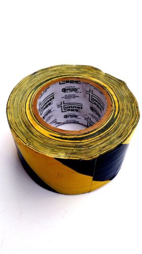 Specialty tapes 56-4 4&#034; black/yellow tunnel tape for sale