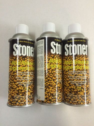 Stoner E322 Mold Release For Engineered Resins, 3 New Cans!