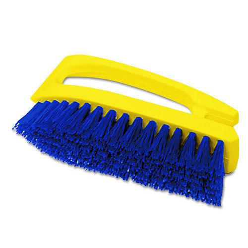 Rubbermaid Commercial RCP6482COB Long Handle Scrub Brush, 6&#034; Brush, Yellow Pl…