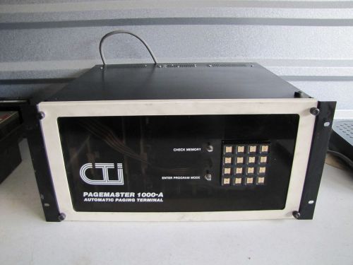 CTI PAGEMASTER 1000-A 1000A AUTOMATIC PAGING TERMINAL